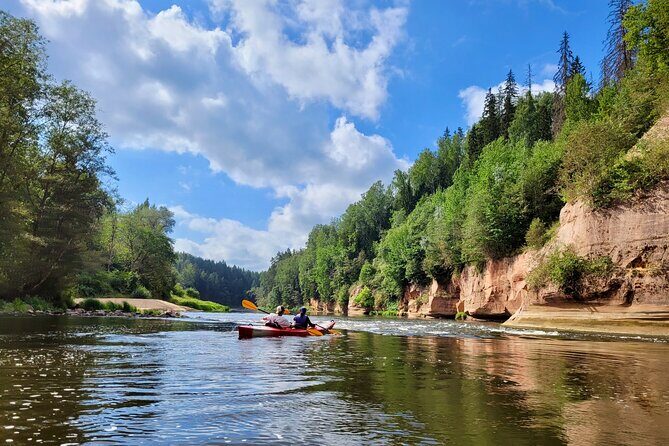 One-Day Kayaking Trip in Gauja River Valley - On the water with guides like Rolands and Ronalds