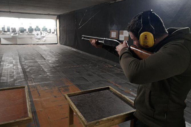 Riga Gun Range: shooting with Winchester, Glock17, & Kalashnikov - The vibe at Riga Shooting Range: controlled, not chaotic